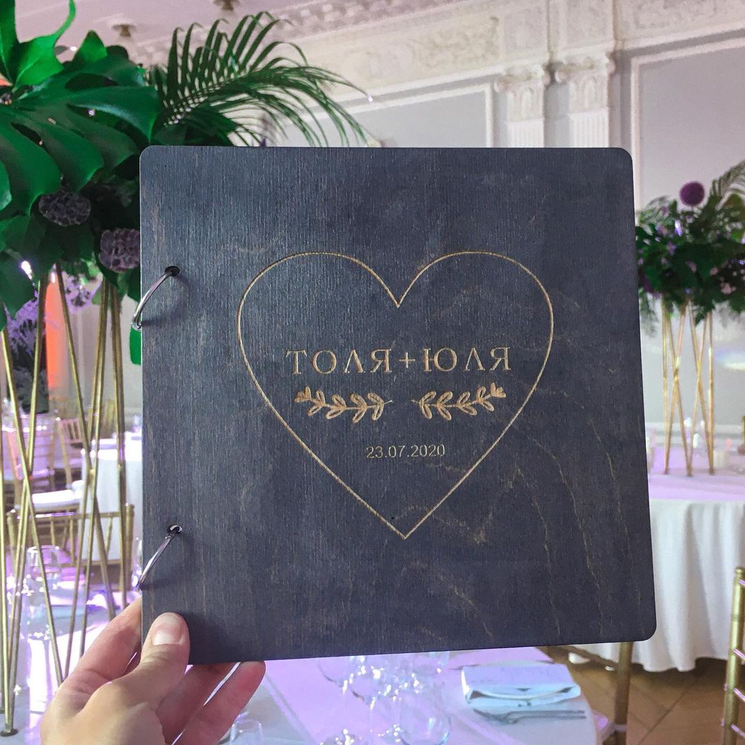 Книги пожеланий из дерева