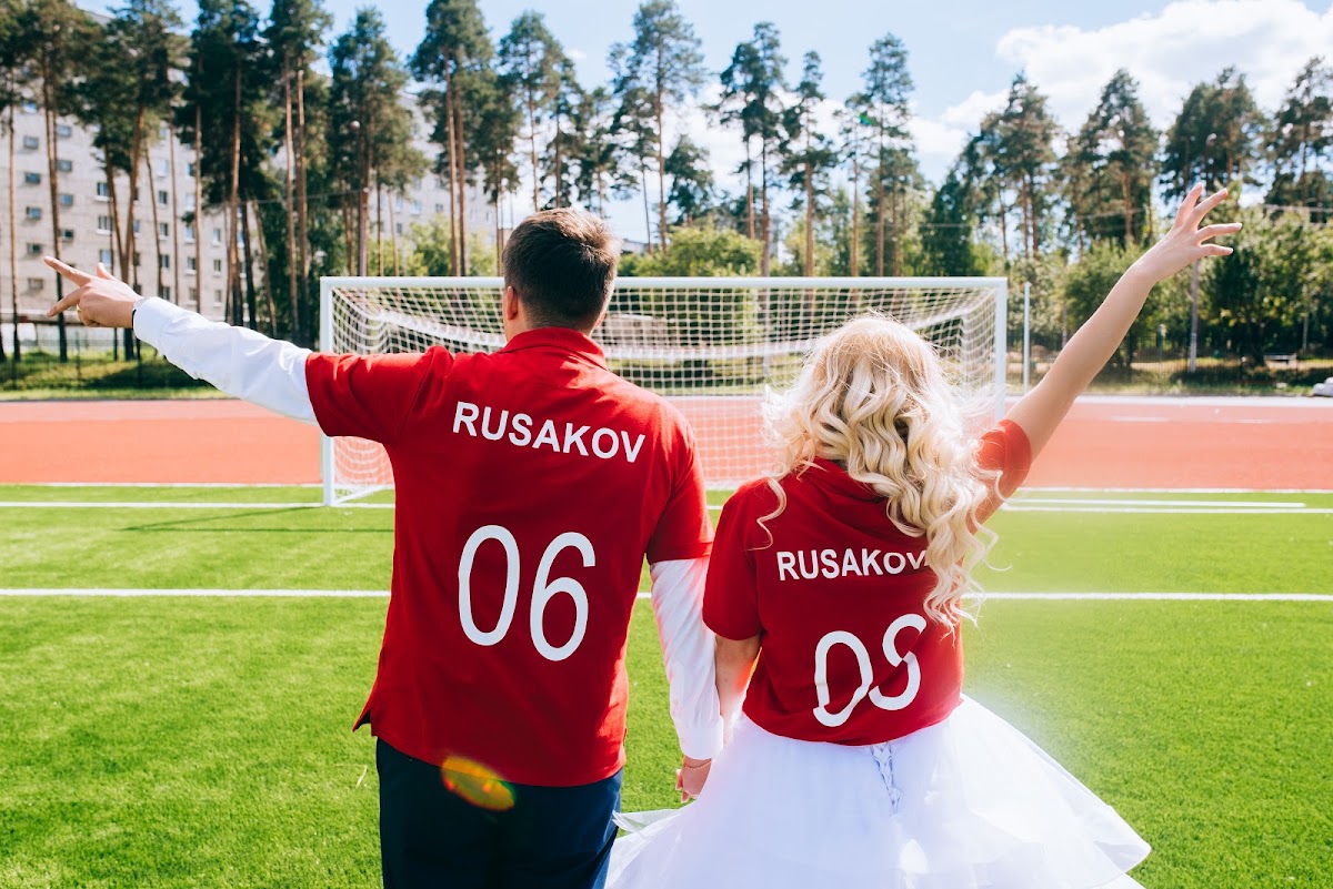 Свадьба футбольных болельщиков | Rusakov family