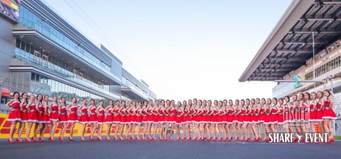 Наши модели официальные Grid Girls на Формула-1. Гран-При России. Сочи