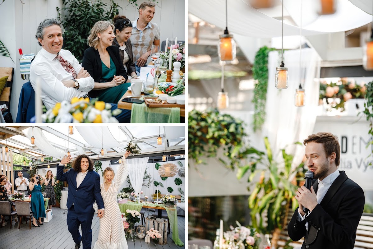 Свадьба в МАЕ. ДА! Open Air в Food Embassy. Вика и Женя.