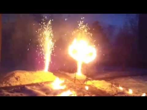 Видео свадебных фейерверков и салютов
