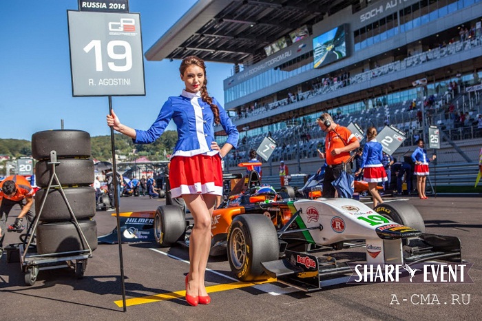 Наши модели официальные Grid Girls на Формула-1. Гран-При России. Сочи