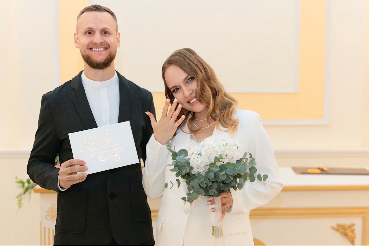 Фотосессия регистрации брака в ЗАГс в г. Королев