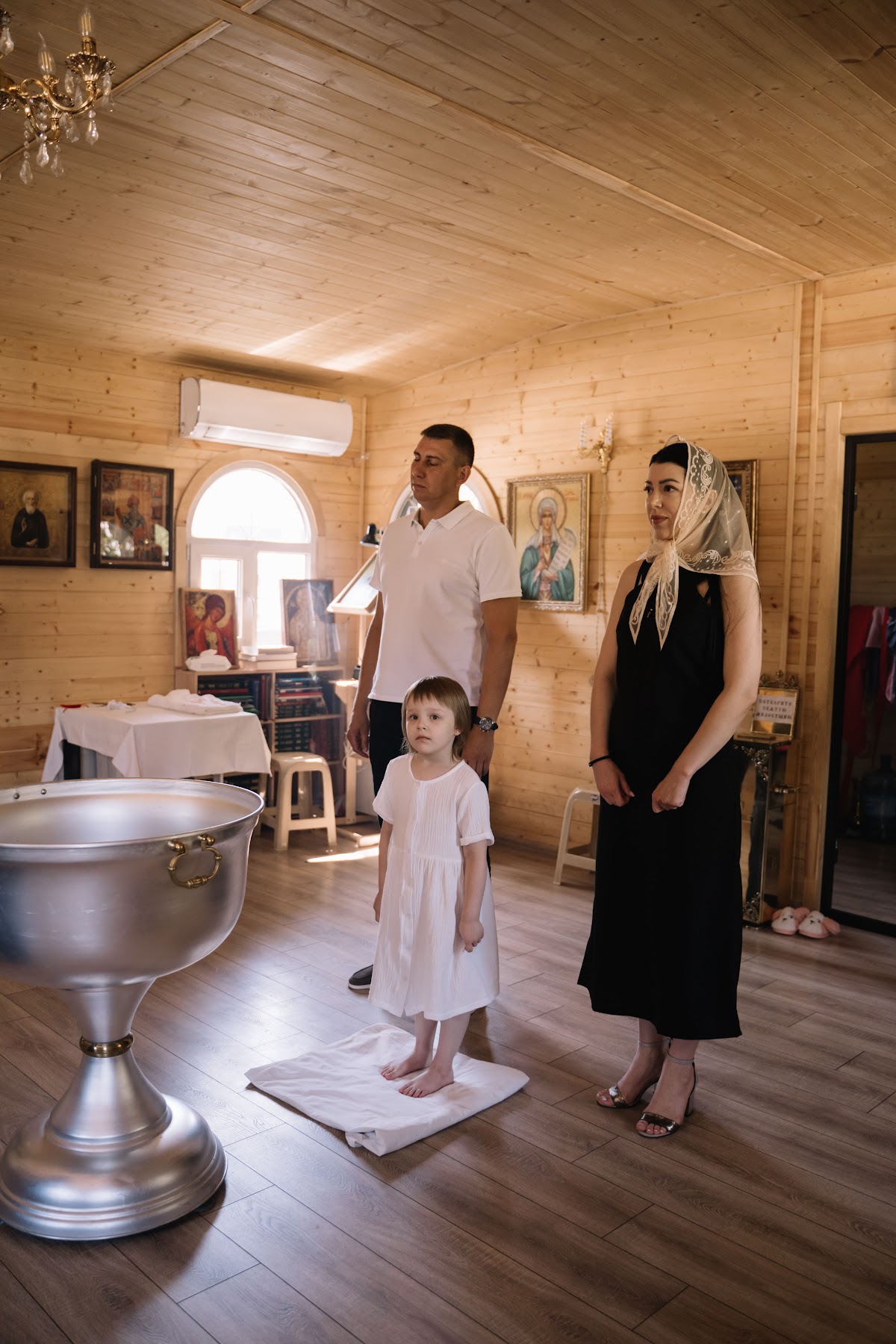 фотосессия таинства крещения Вероники