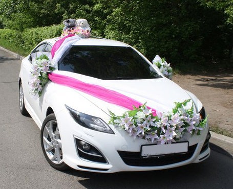 украшения на свадебное авто в прокат