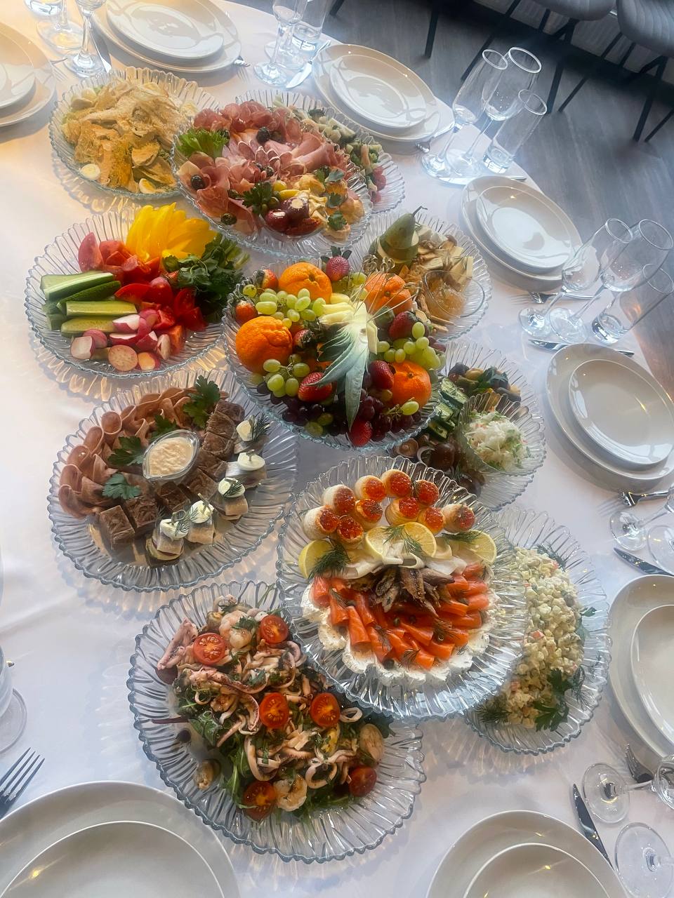 Сервировка и блюда