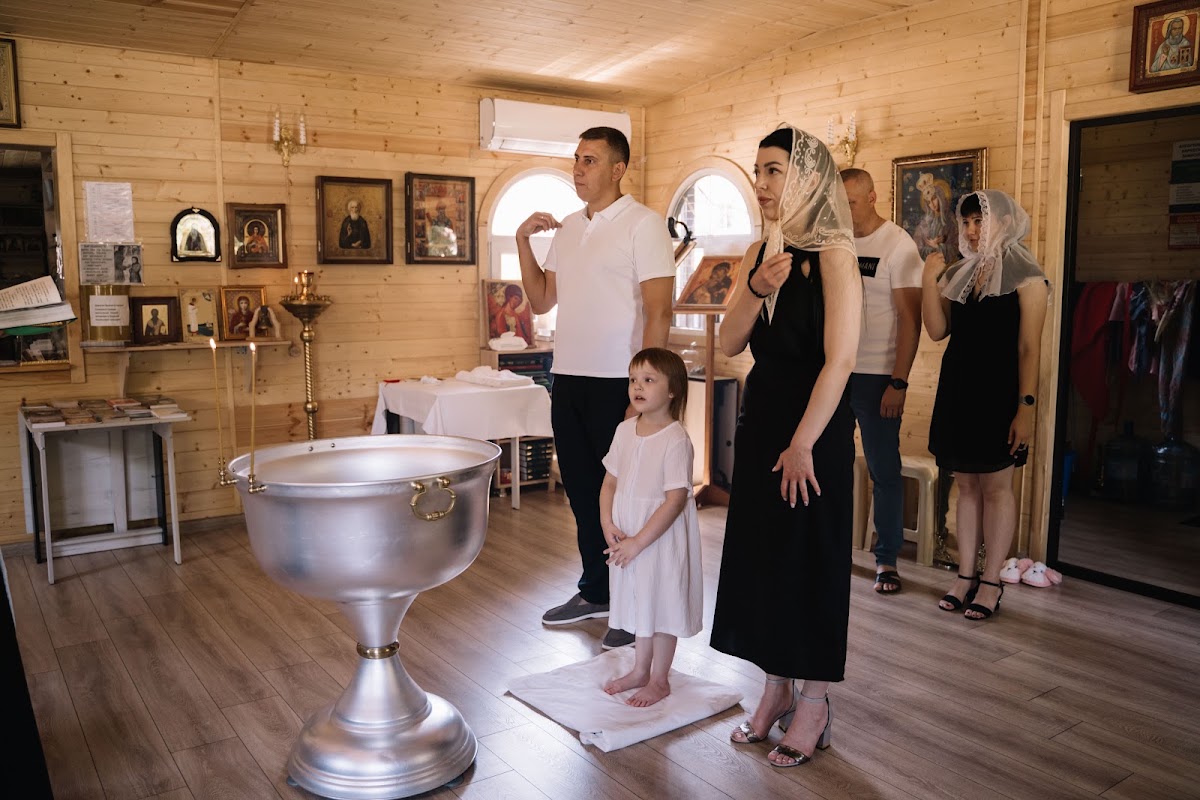 фотосессия таинства крещения Вероники