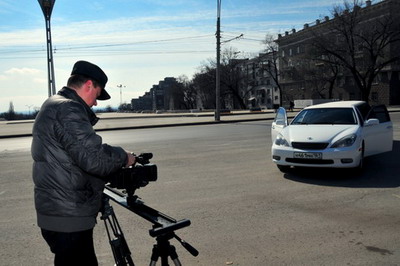Съёмки рекламного ролика. 2011г.