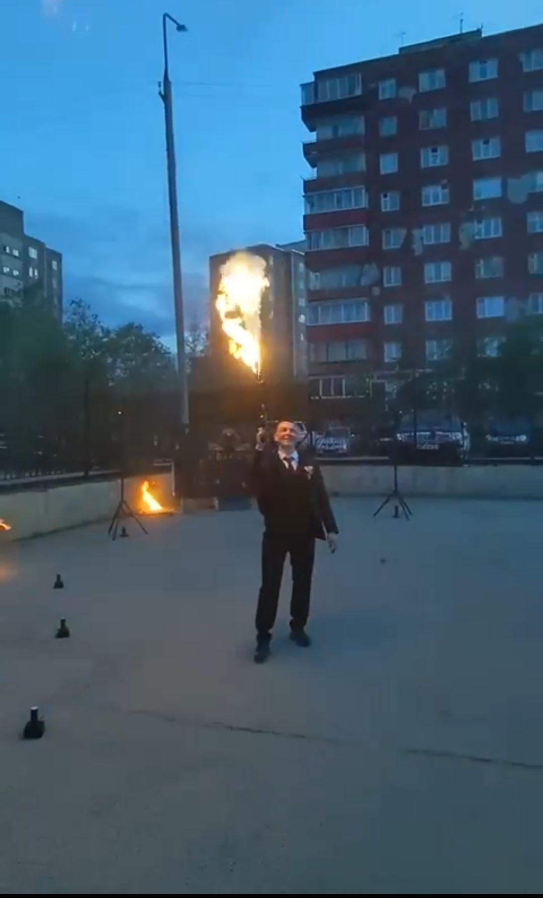 Зажжение огнемётом