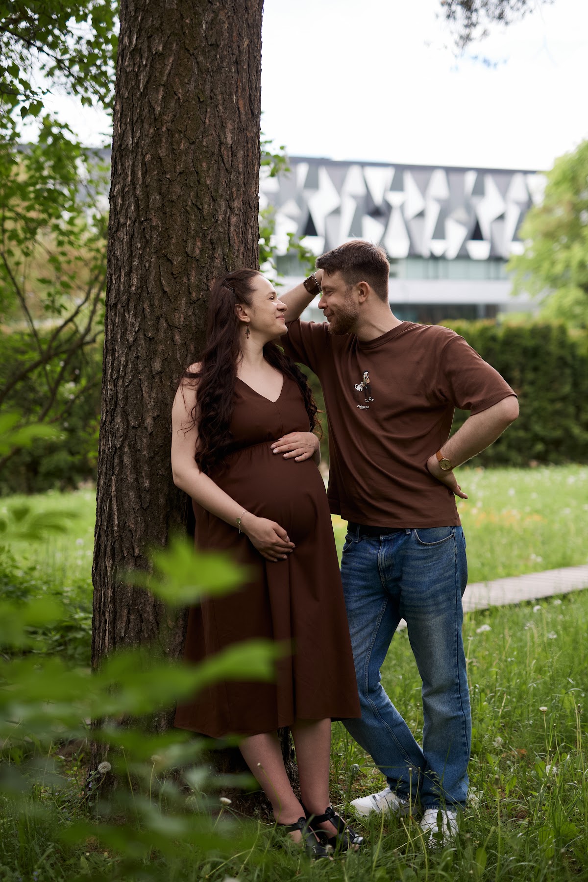 Фотосессия беременности: прогулка