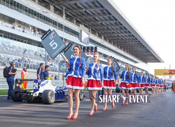 Наши модели официальные Grid Girls на Формула-1. Гран-При России. Сочи