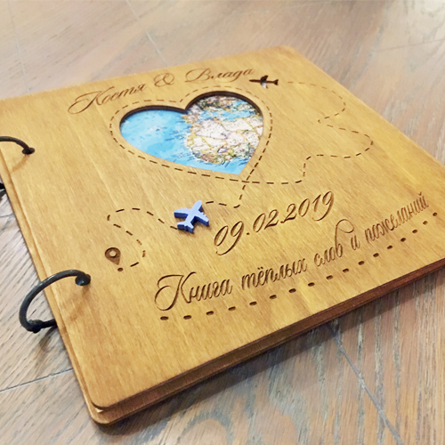 Книги пожеланий из дерева