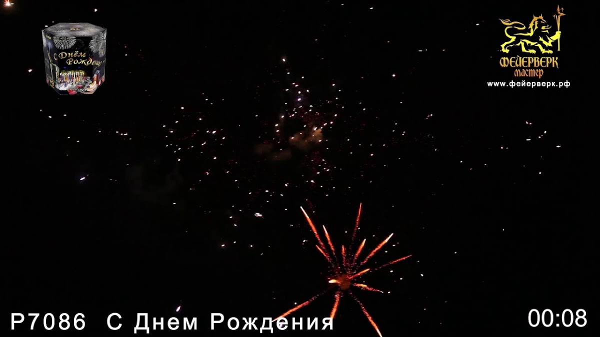 Портфолио: Салют на день рождения