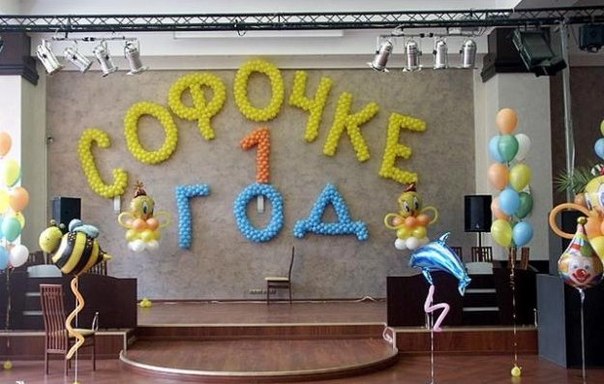 Оформление воздушными шарами