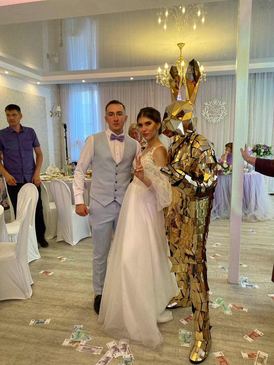 Золотой Зеркальный Заяц Mr.Pozitivkin