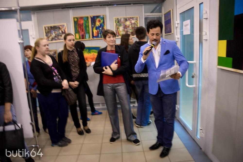 2.10.15 открытие художественной выставки в Атриуме банка "Экспресс-Волга"