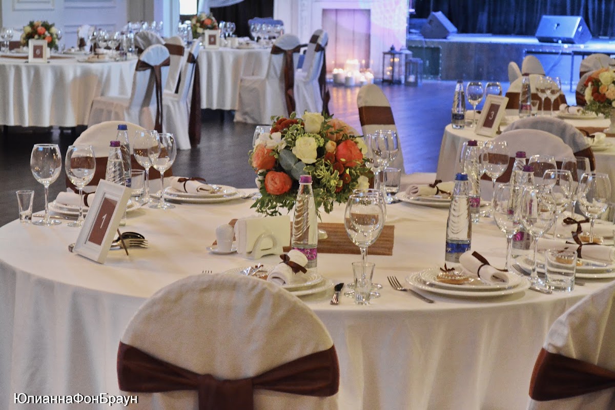 White Event Hall  свадьба с шоколадными нотками Паши и Анечки