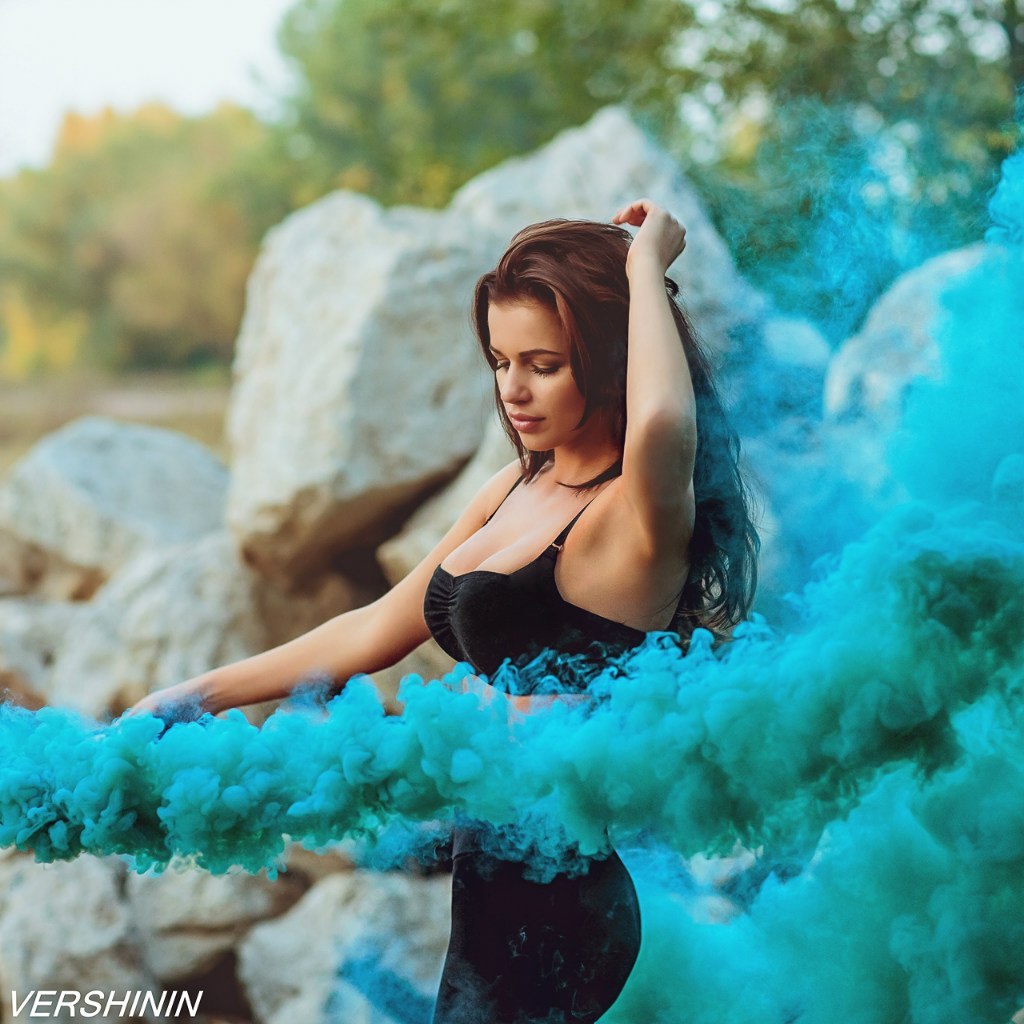 Фотосессия с дымами