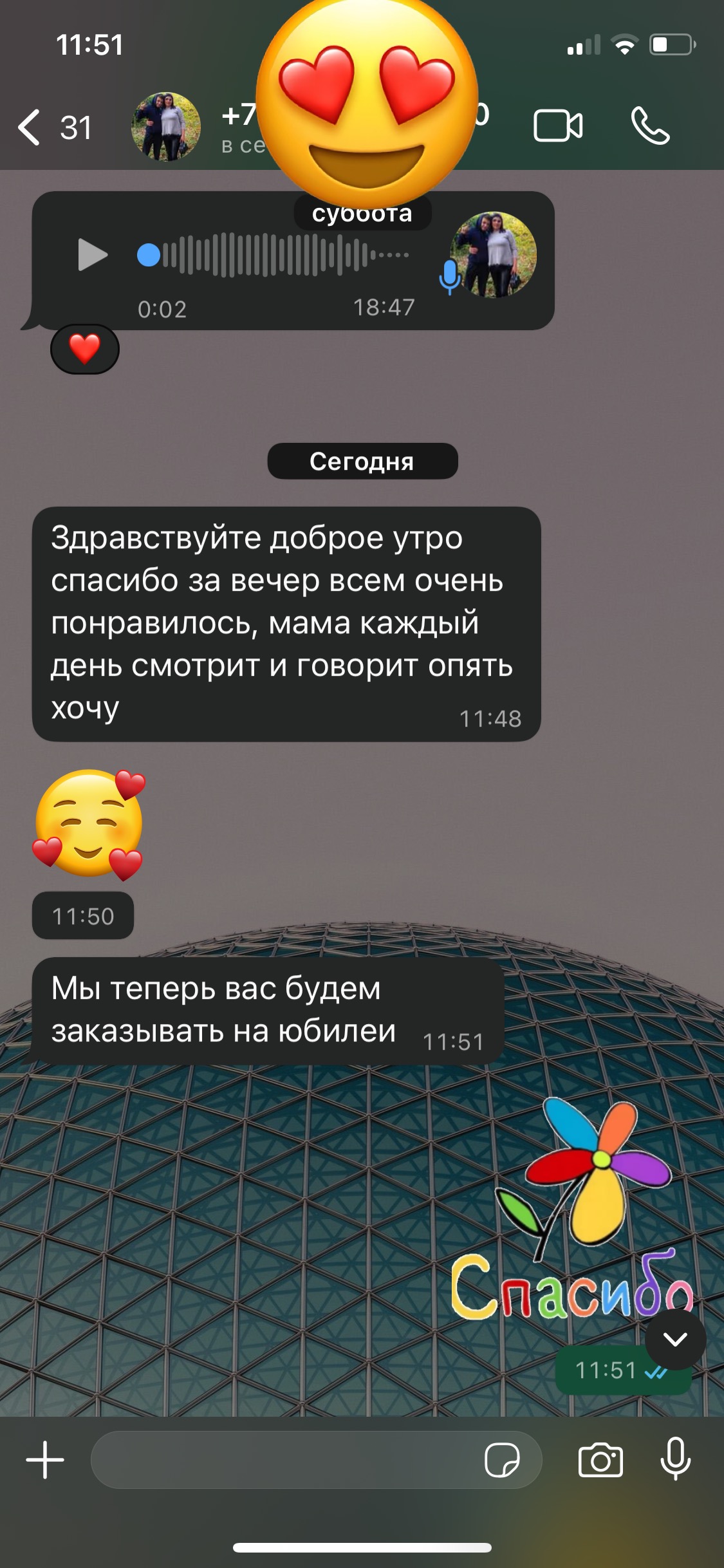 Отзывы любимых клиентов