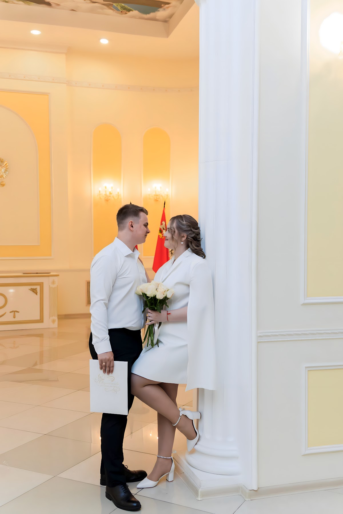 Фотосессия регистрации в г. Королев/фотосессия в студии в ЗАГс г. Королев