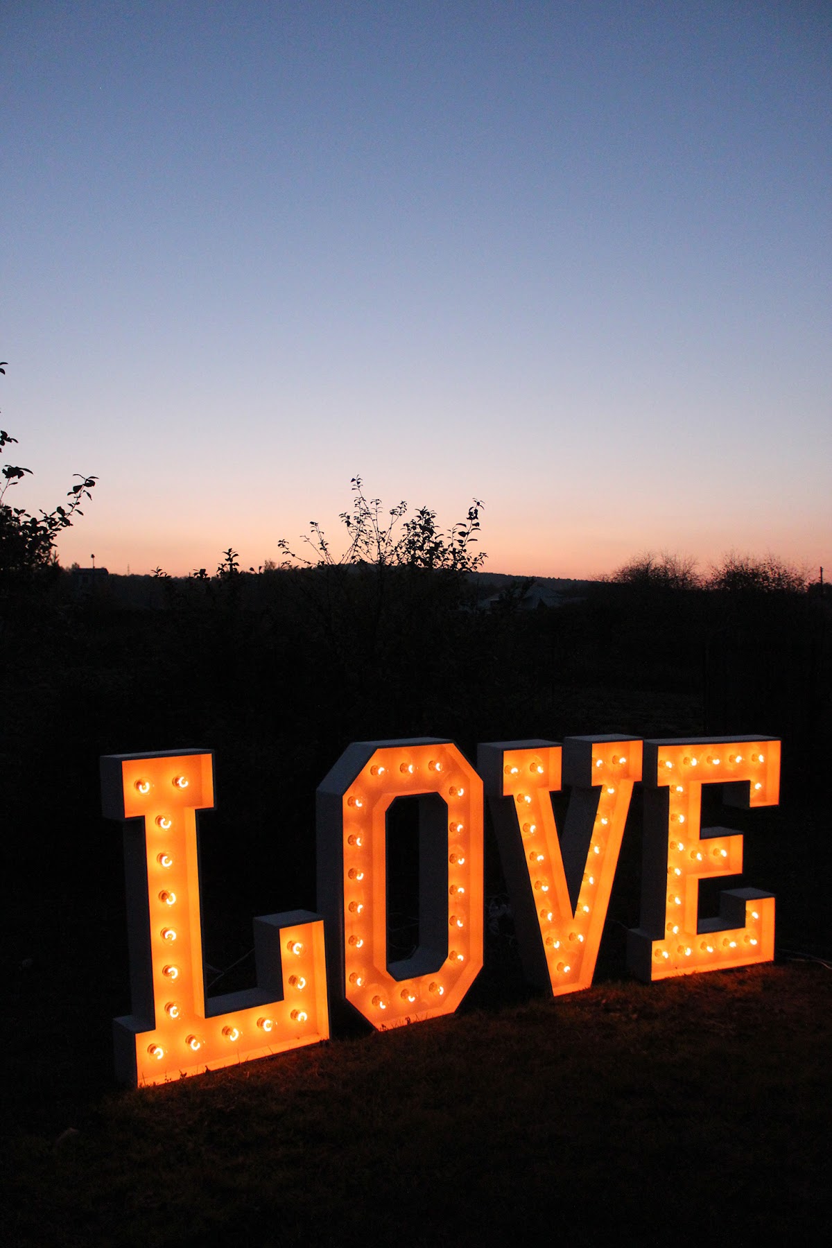 Аренда комплекта букв LOVE