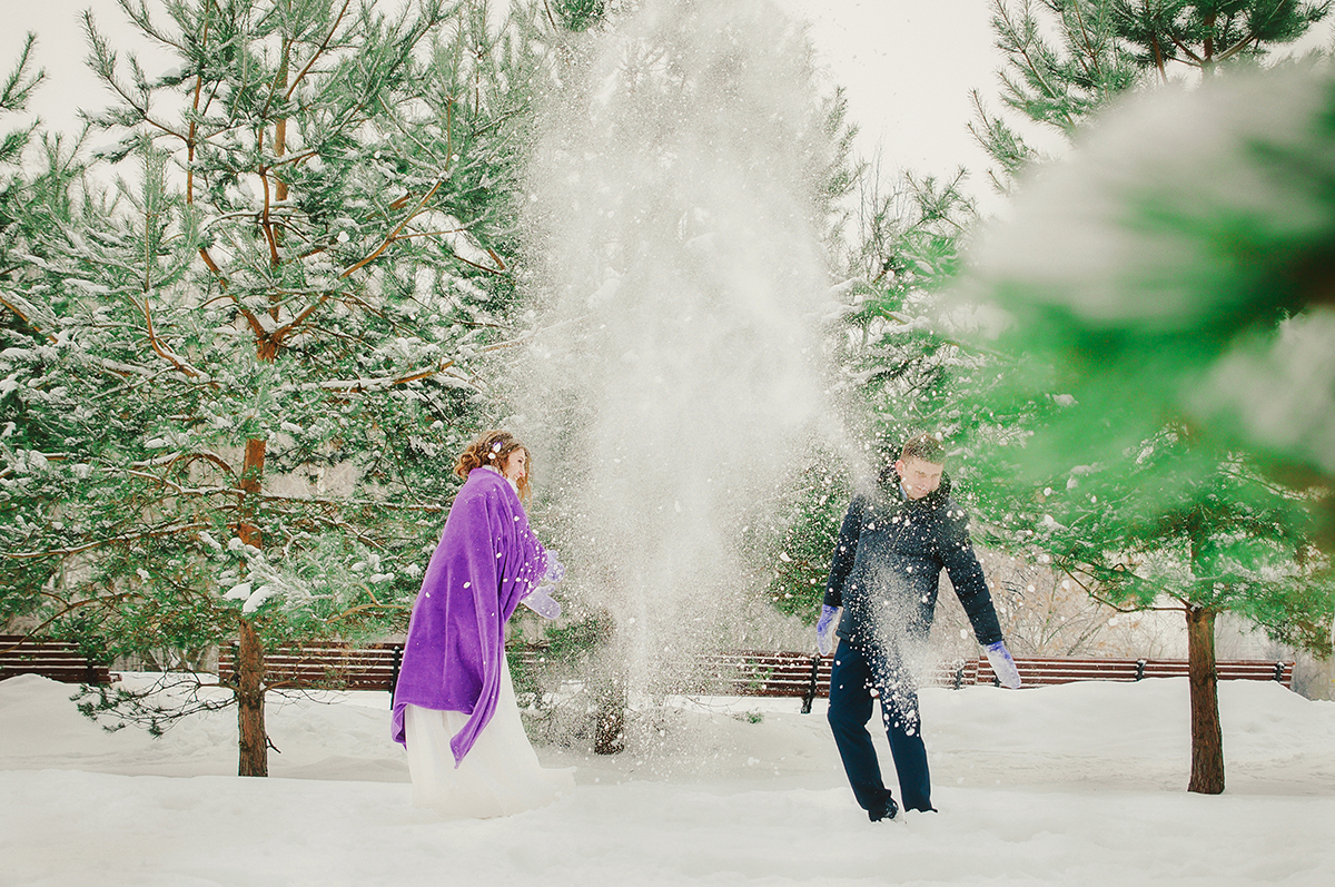 Евгения & Юрий (Зимняя прогулка в Воронцовском парке )