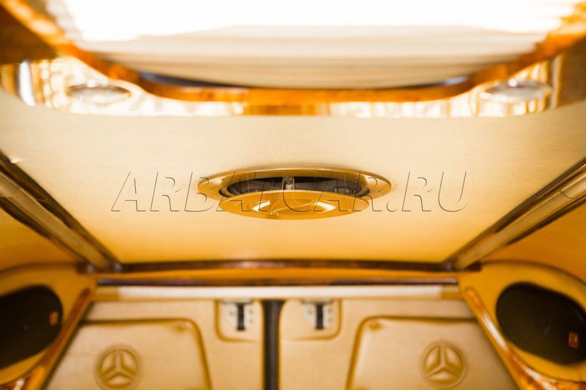 Mercedes Sprinter LUX белый на золотом салоне