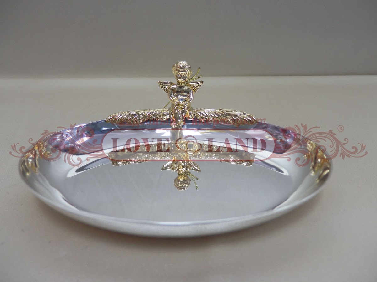 Блюдца под обручальные кольца Swarovski.