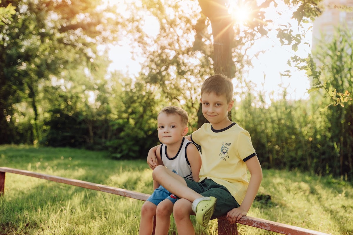 Семейная фотосессия на закате