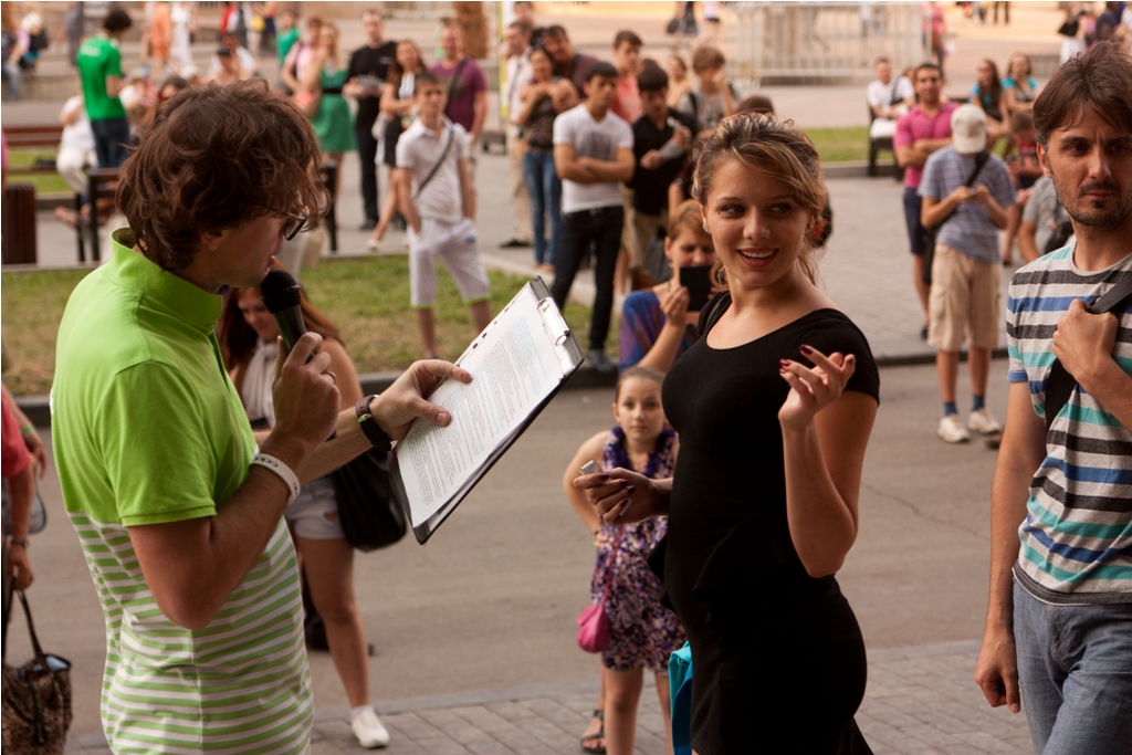 Флешмоб и презентация в центре Москвы