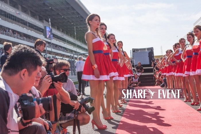 Наши модели официальные Grid Girls на Формула-1. Гран-При России. Сочи