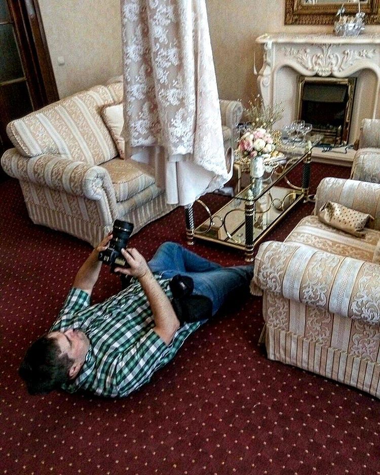 В процессе съёмок.