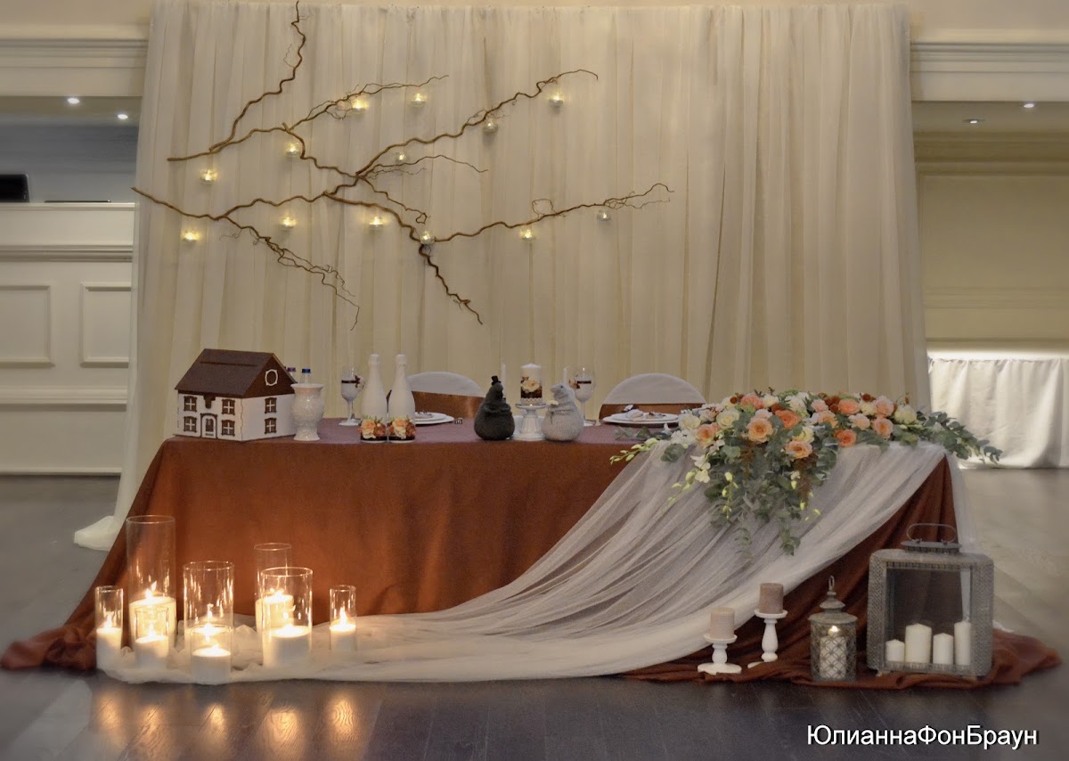 White Event Hall  свадьба с шоколадными нотками Паши и Анечки