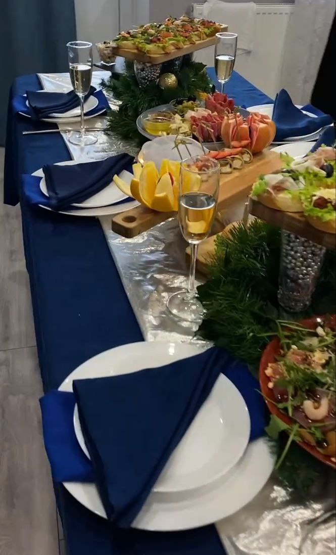 Декорирование банкетов, фуршетных зон и др