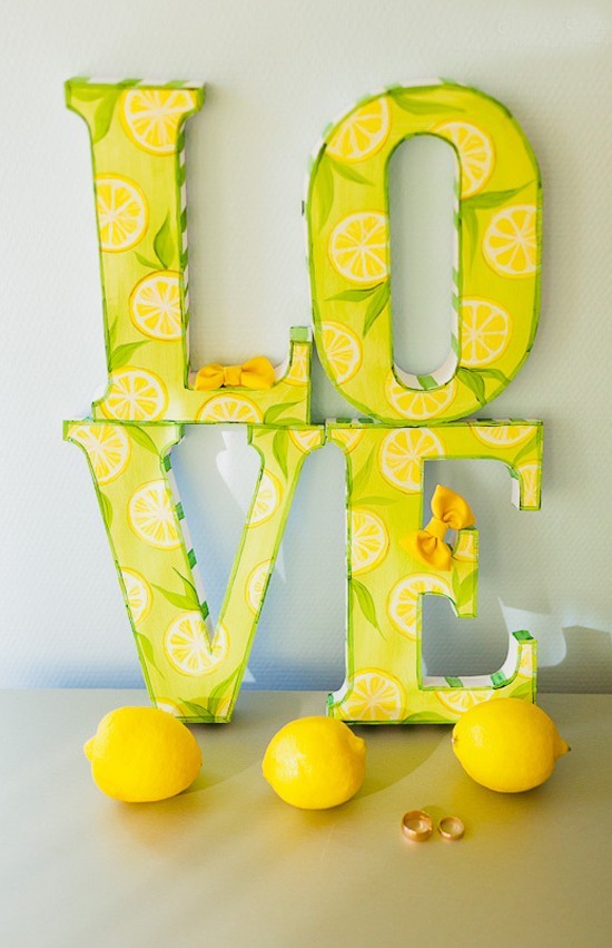 Свадебное оформление в стиле " Lemon Juise"