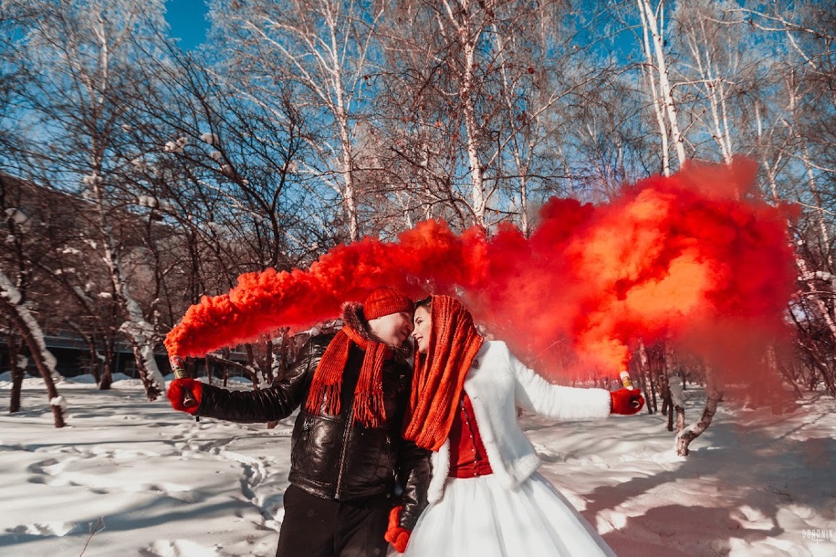 Фотосессия с дымами