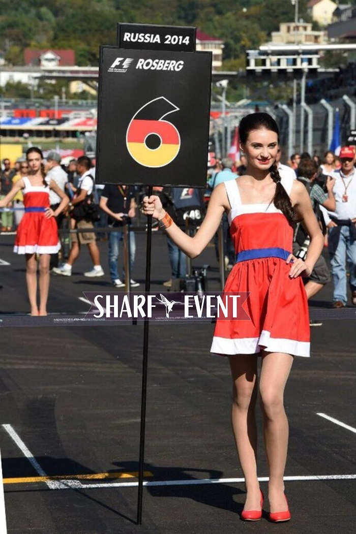 Наши модели официальные Grid Girls на Формула-1. Гран-При России. Сочи