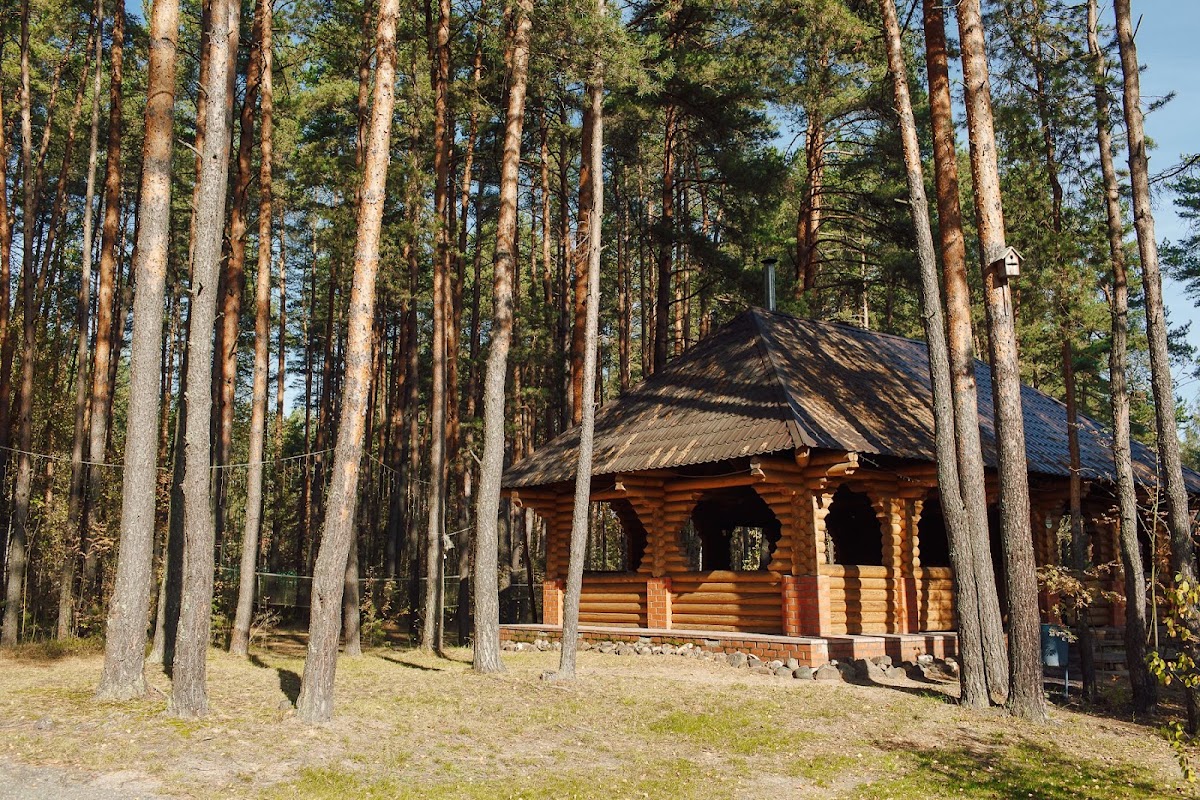 Летняя беседка большая