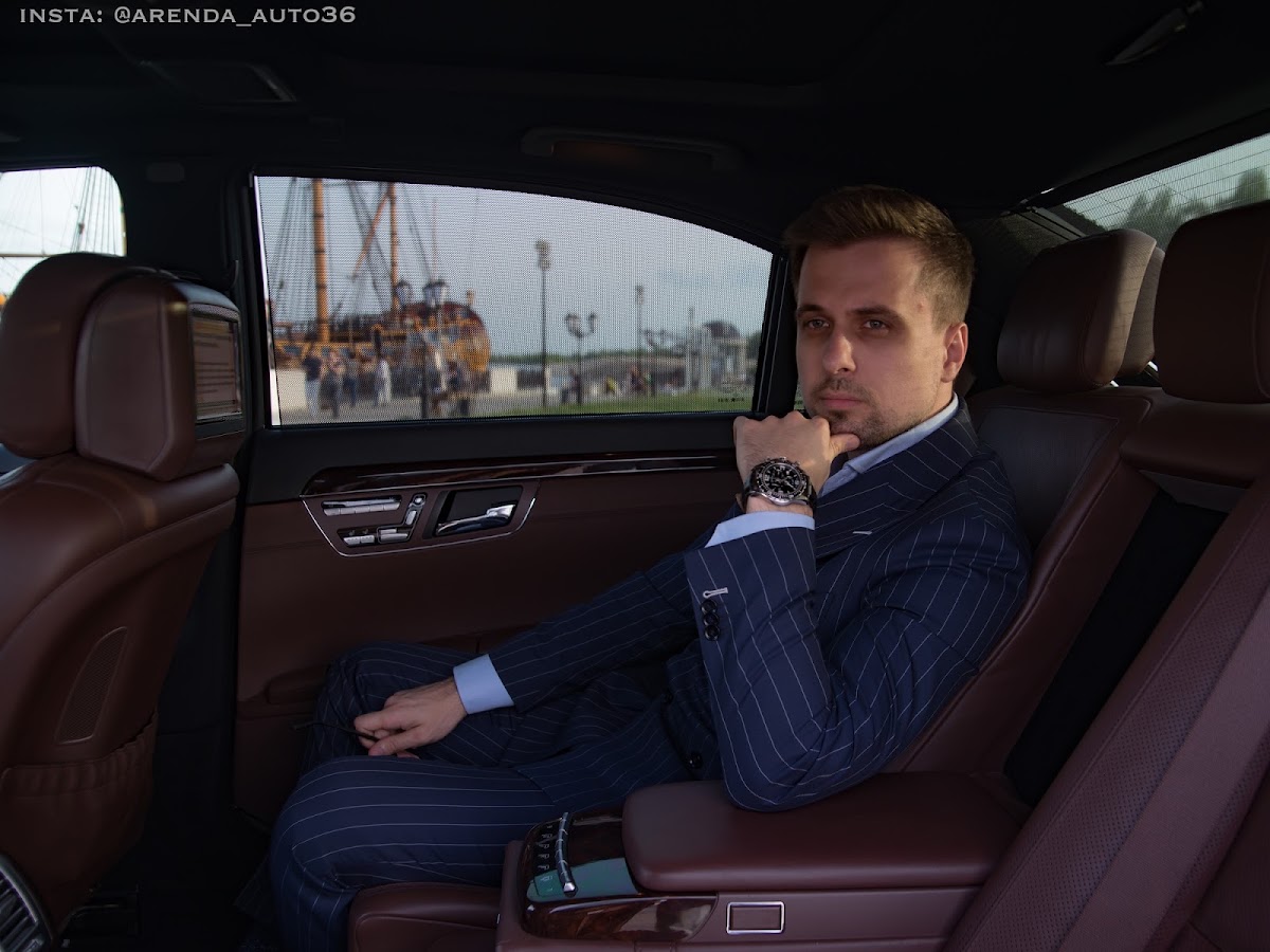 Mercedes S221 белый лонг