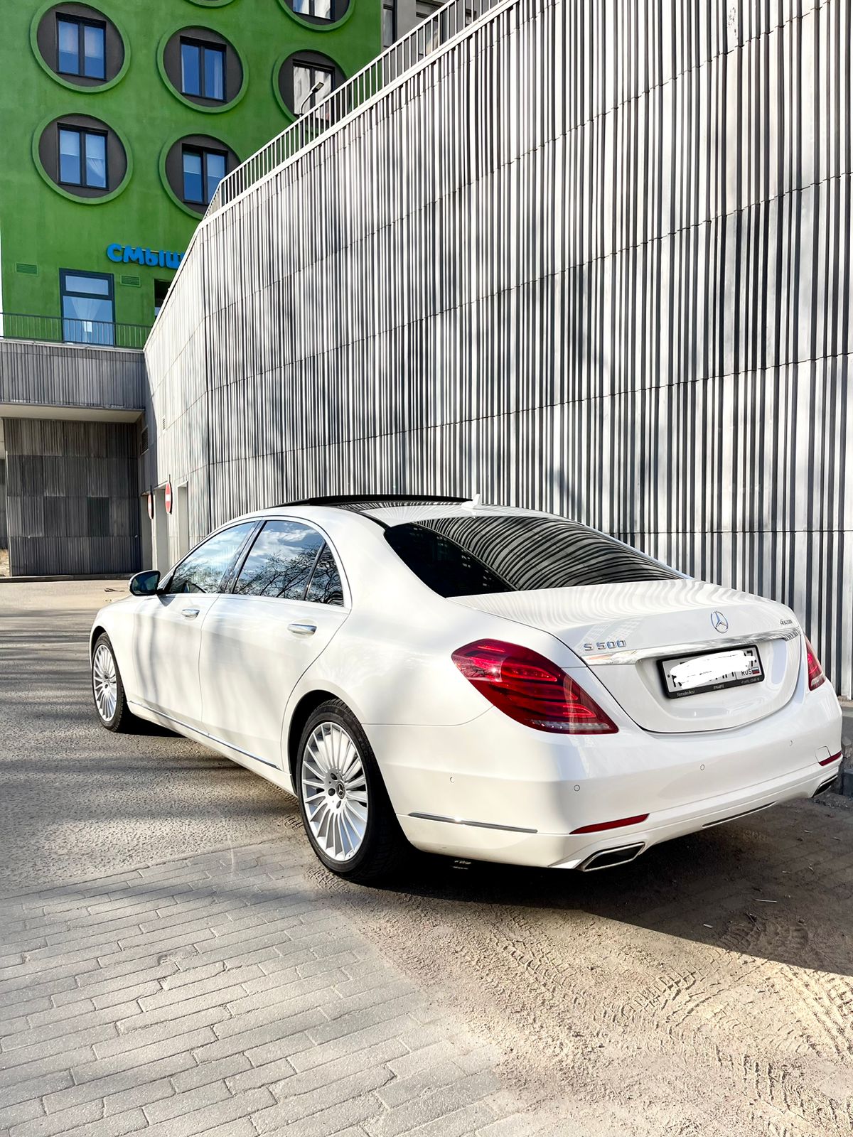 Mercedes S-class 222 Long белый — кадр 2 из 4