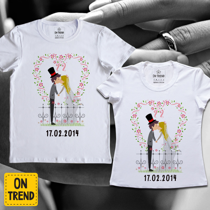 Свадебные футболки от компании «On-Trend»