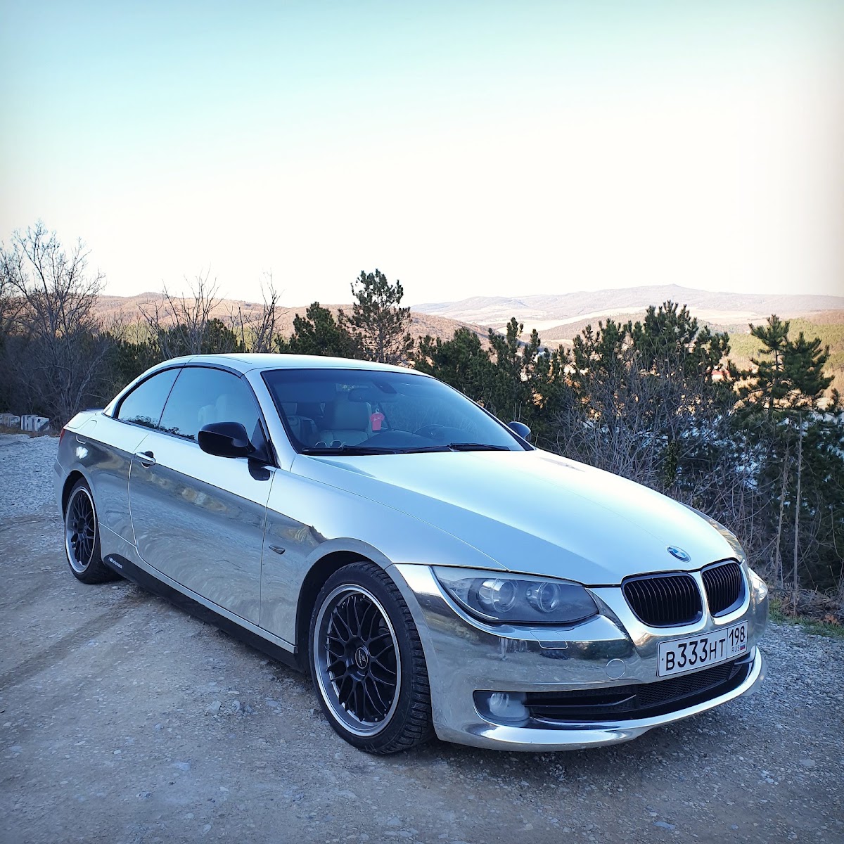 Хромированный кабриолет BMW