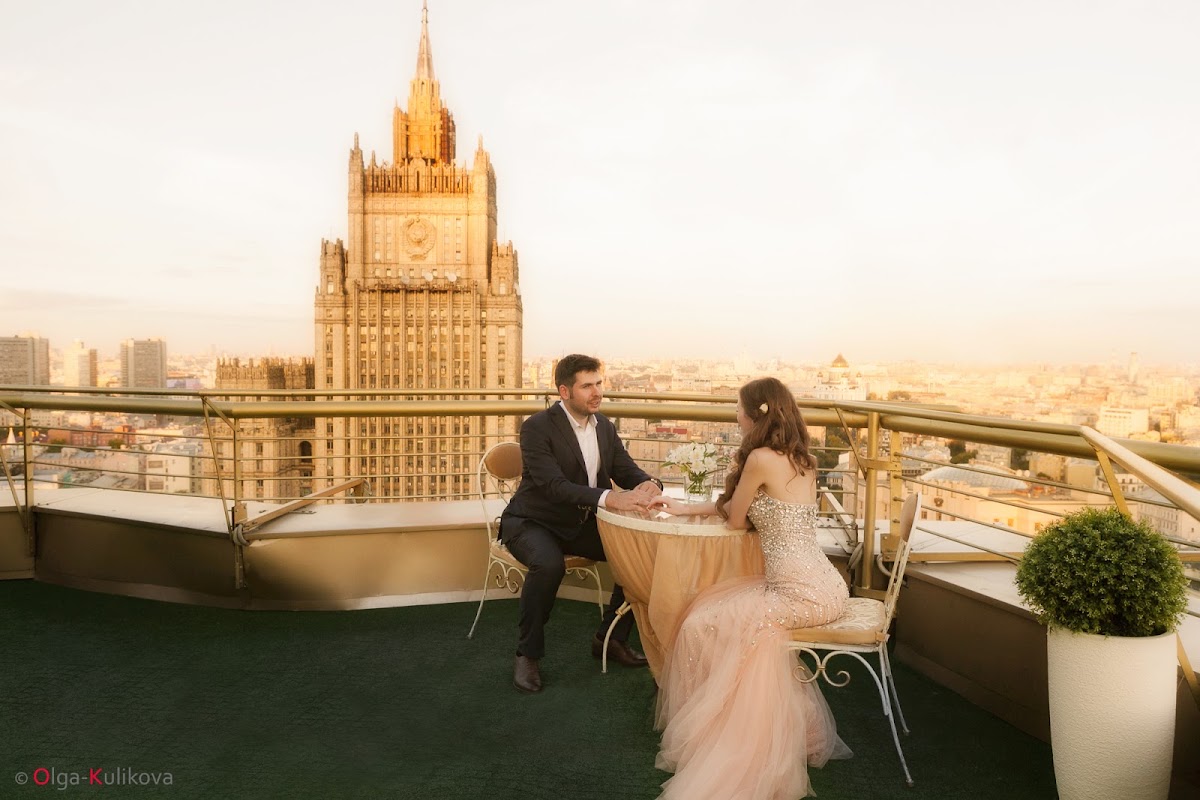 Свадьба на крыше Москвы