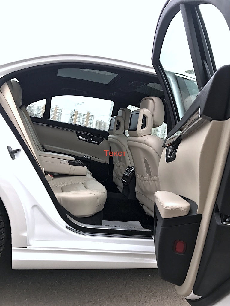 Мерседес S-класса, AMG, W221, белого цвета