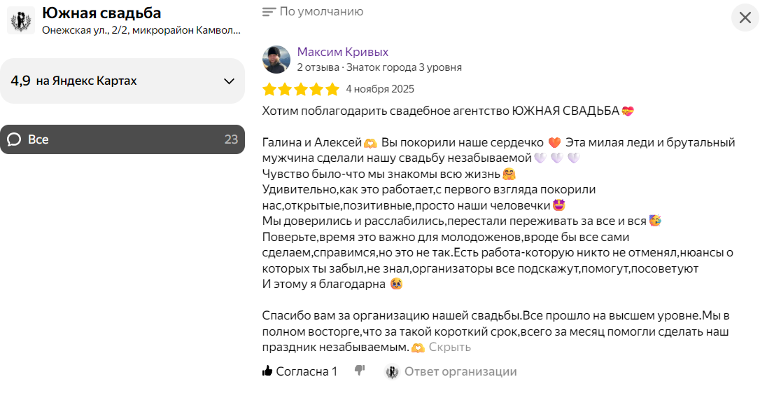 Отзывы наших клиентов