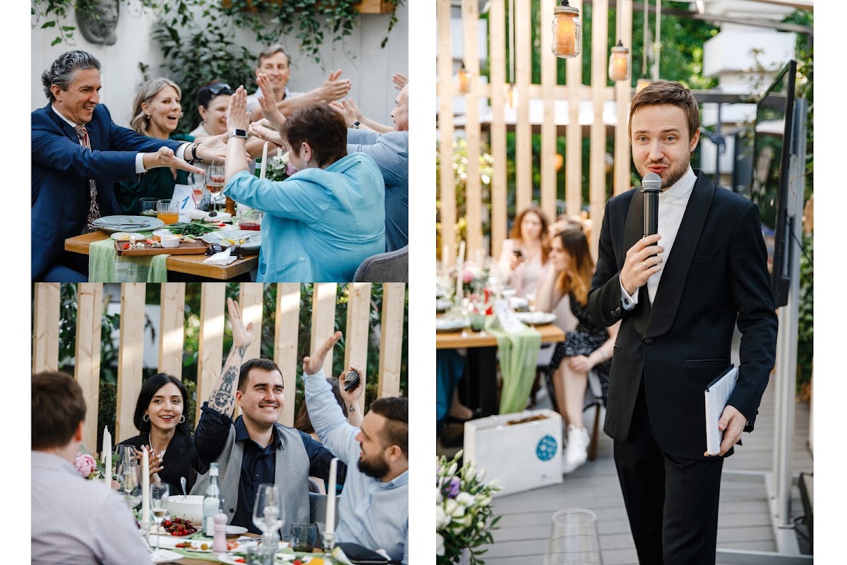 Свадьба в МАЕ. ДА! Open Air в Food Embassy. Вика и Женя.