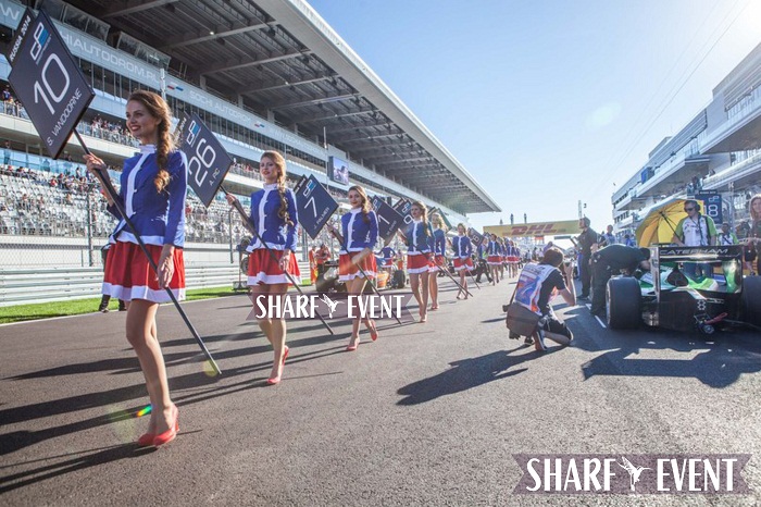Наши модели официальные Grid Girls на Формула-1. Гран-При России. Сочи