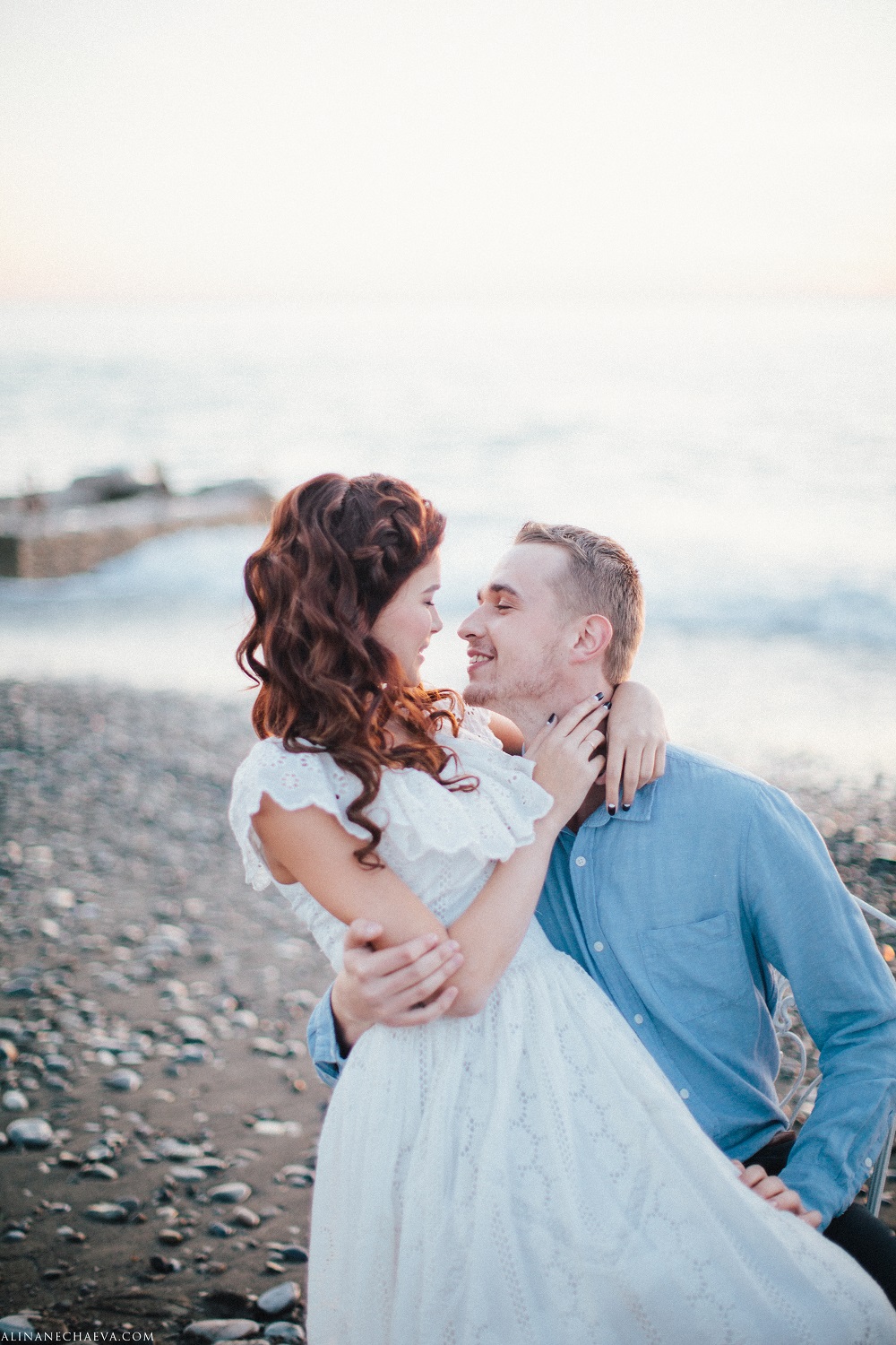 Love story. Фотосессия на берегу моря…