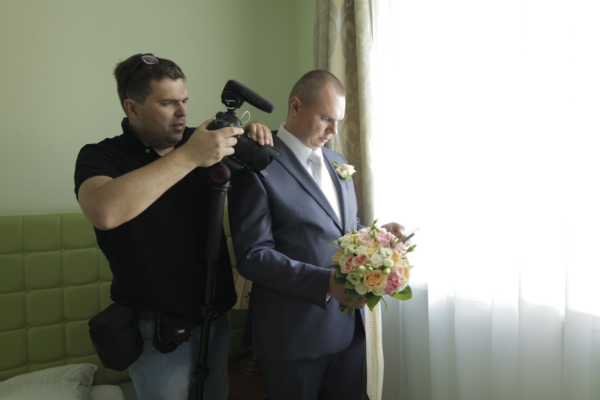 В процессе съёмок.