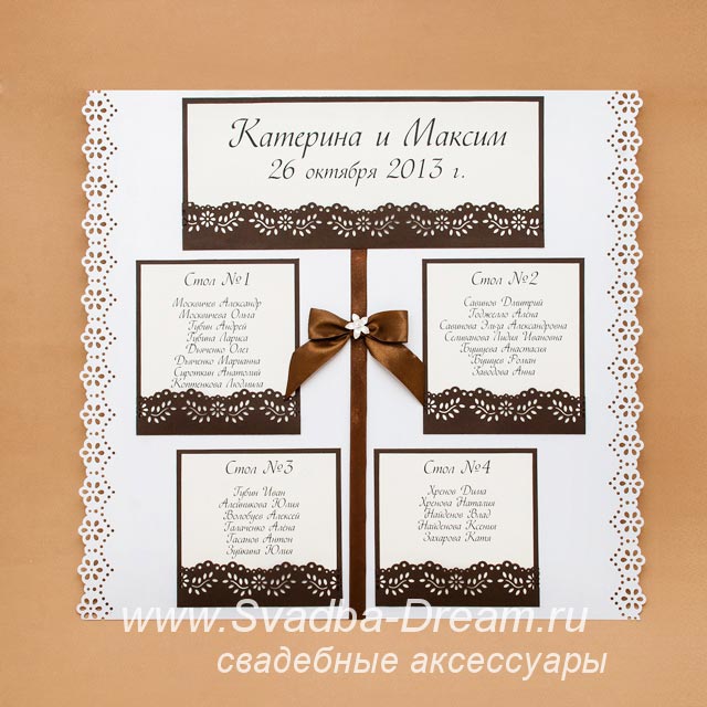 План рассадки на свадьбу